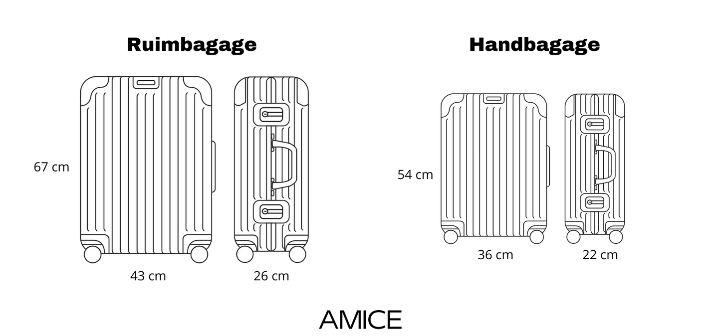 AMICE® ALUMINIUM REISKOFFER DUO SET